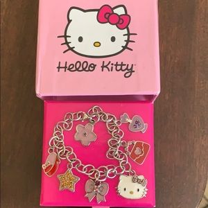 NIB- NWT Hello Kitty gemstone charm bracelet
